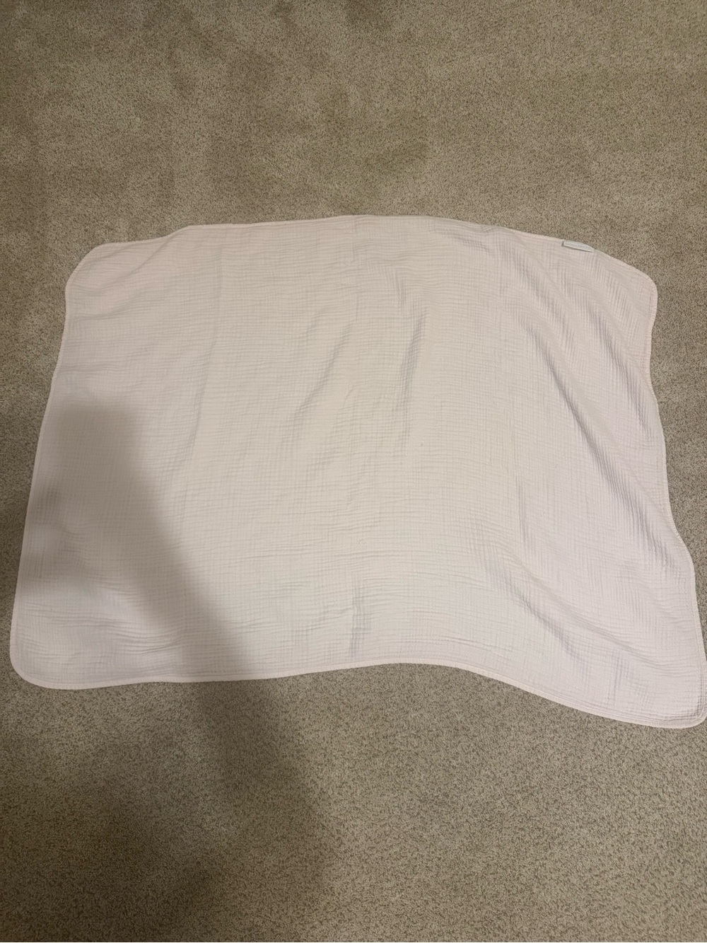 Pottery Barn Kids Light Pink Muslin Baby Blanket